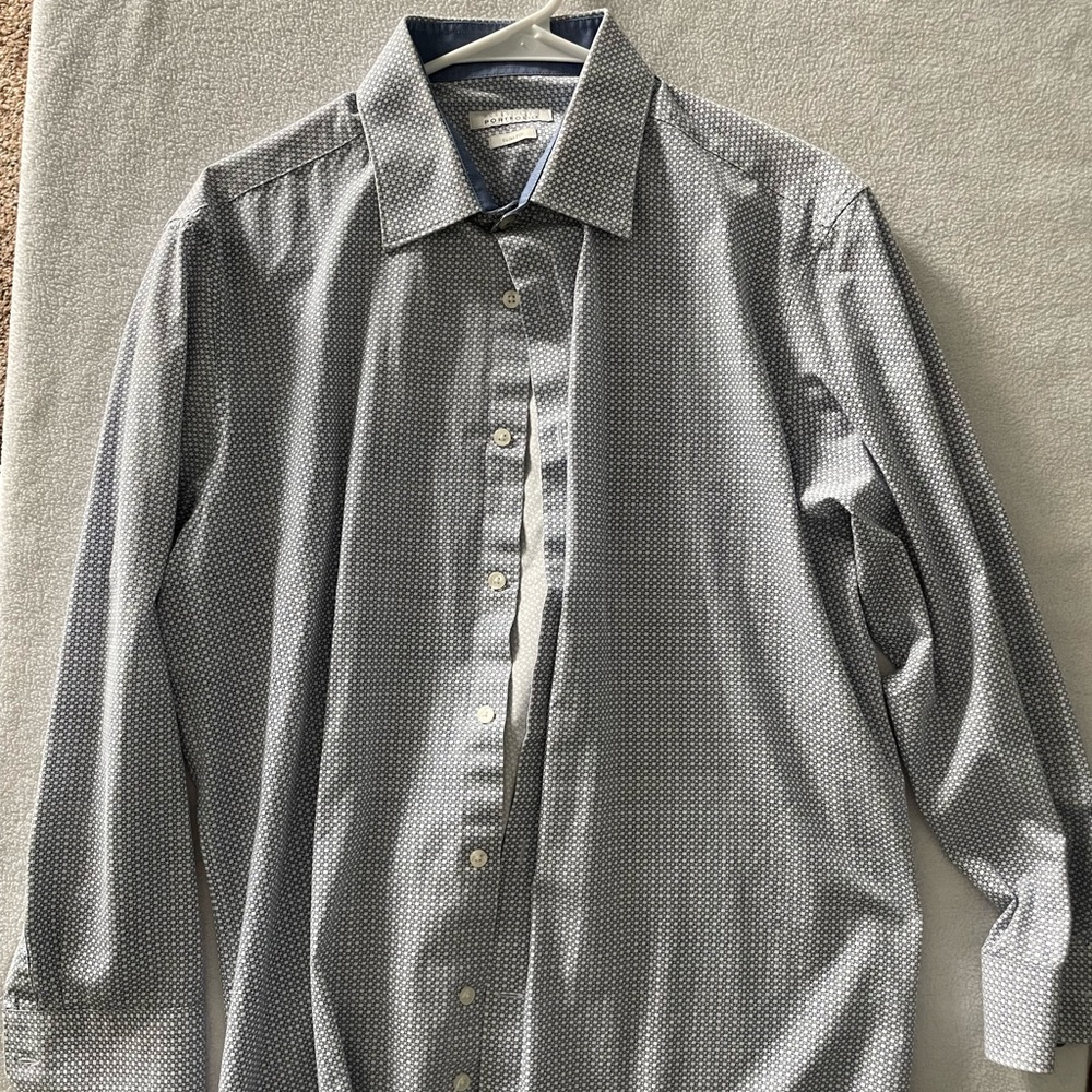 Perry Ellis Slim Fit Button Down Shirt